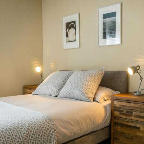 Snuggle up after a busy day exploring in the cosy bedroom