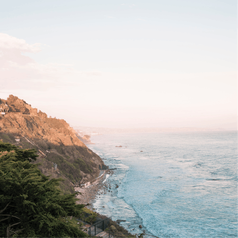 Immerse yourself in the legendary beauty of the Malibu coastline 