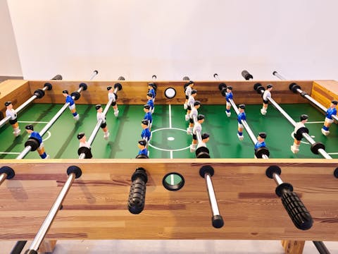 Challenge your loved ones to a fun game of table football