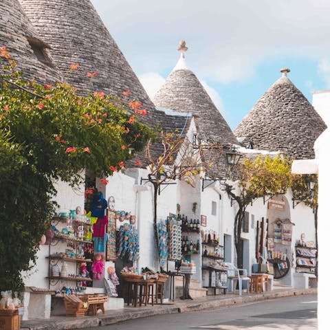 Explore the UNESCO-listed town of Alberobello – it's right on your doorstep