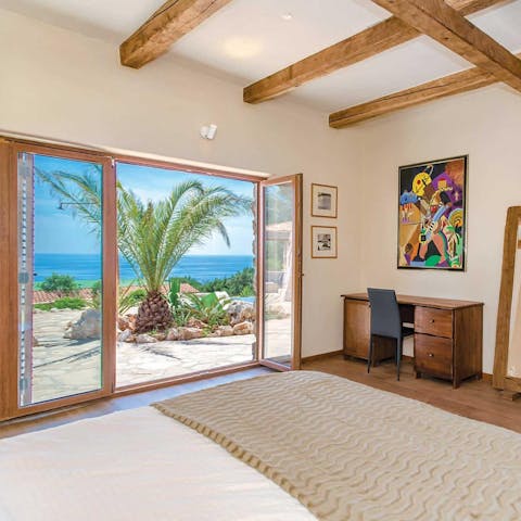Wake up to stunning sea views and beyond from the comfort of your bed 