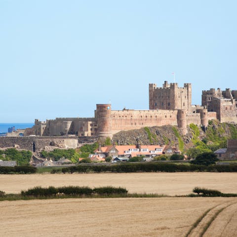 Stay in the village of Bamburgh and walk to the castle in fifteen minutes