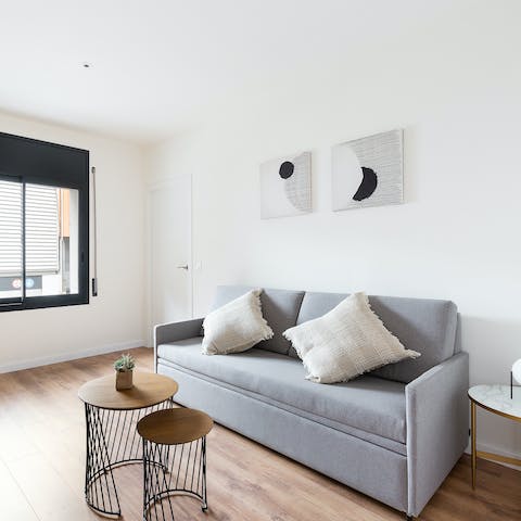 Enjoy relaxing in the living room after a day of exploring