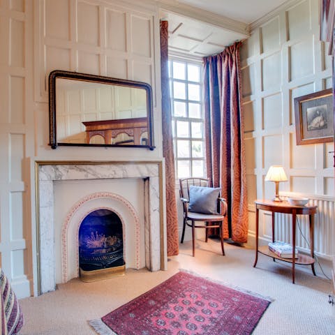 Admire the character features of this historic home