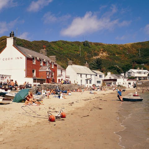 Discover picture-perfect sandy beaches along the Welsh coastline