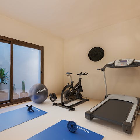Begin your day with a rejuvenating workout in the gym