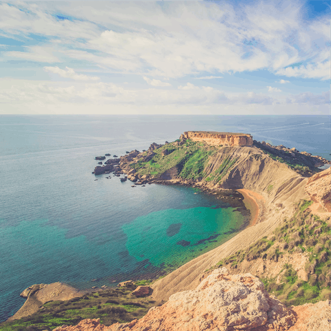 Enjoy incredible views of Malta's coast