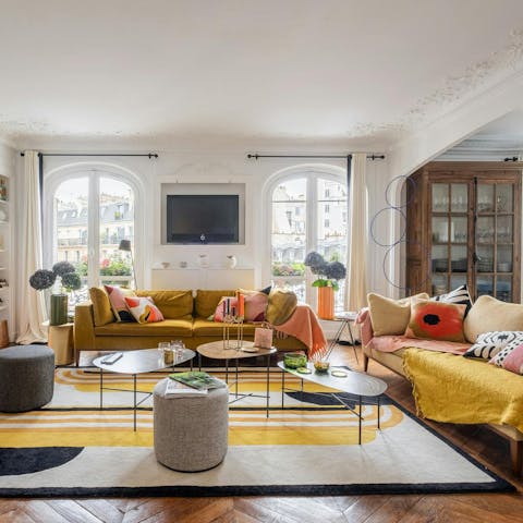 Revel in the colour and charm of this beautiful Parisian home