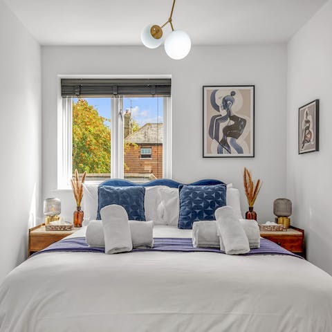 Wake up in the stylish bedrooms eager to explore the city