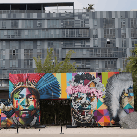 Tour the spectacular street art that lines the streets of Wynwood, under a ten-minute drive away
