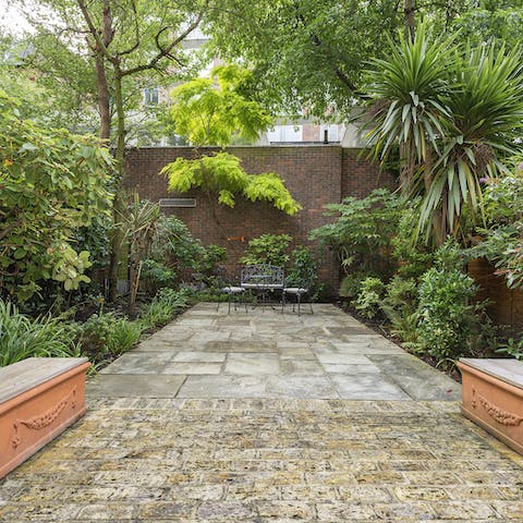 Stay home and enjoy your own leafy slice of London in the private garden