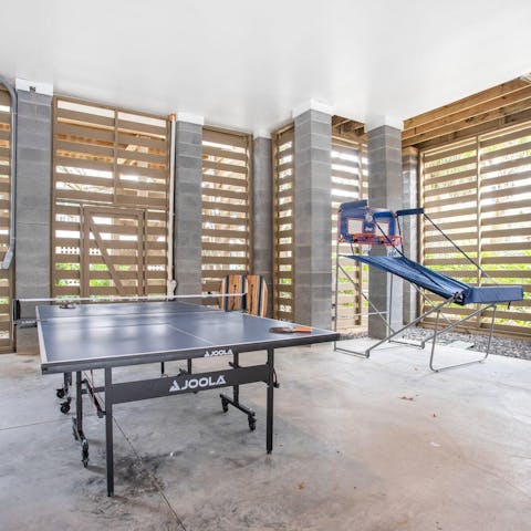 Get competitive with a game of ping pong