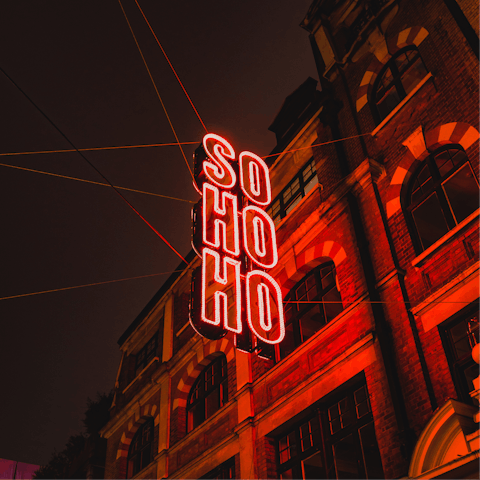 Stay on the very threshold of the vibrant Soho 