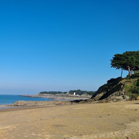 Visit Fosse aux Vaults & Fourberie beaches, the nearest of which is just 500m away