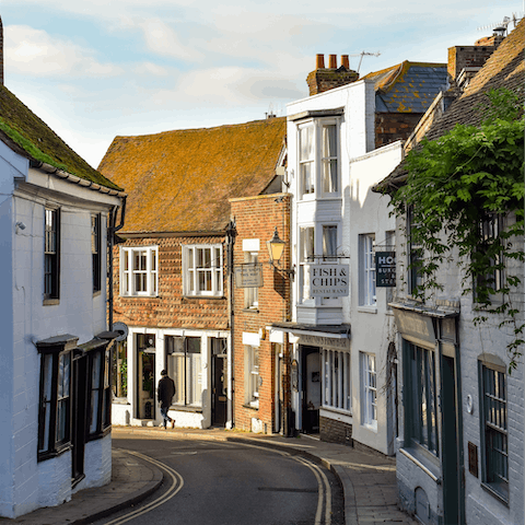 Explore the quintessentially English town of Rye and stroll along the river