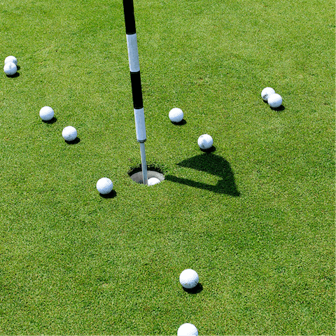 Take your pick from three first-class 18-hole golf courses nearby