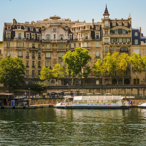 Spend a leisurely afternoon strolling alongside the Seine