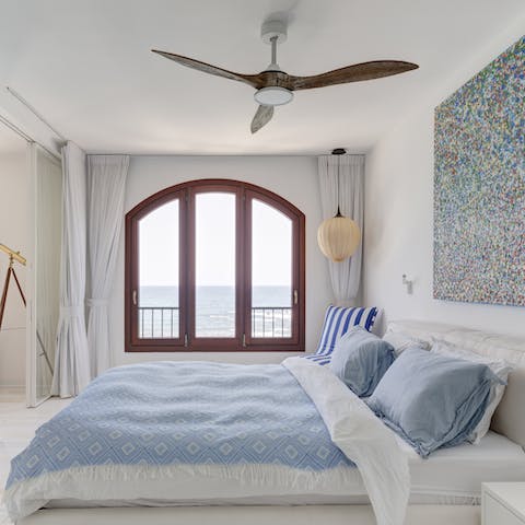 Wake up to glorious ocean views, framed by traditional Old Jaffa style windows
