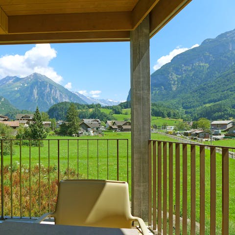 Enjoy mountain views from the comfort of your balcony