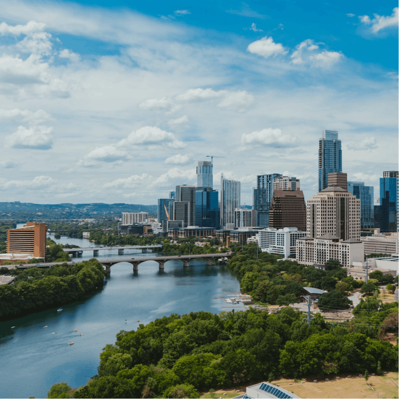 Explore Austin from your location twenty-minutes from downtown