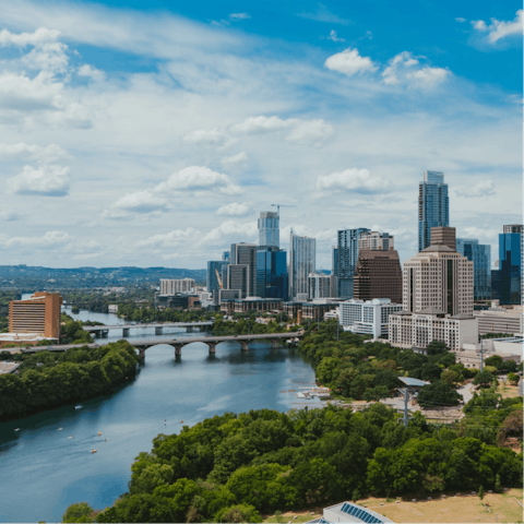 Explore Austin from your location twenty-minutes from downtown