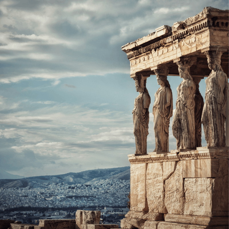 Visit the Acropolis of Athens, twenty-five minutes away on foot