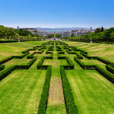 Take a gentle stroll through Parque Eduardo VII – it's within easy walking distance