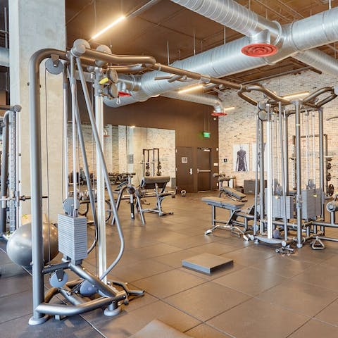 Start your day with an invigorating workout in the fitness room