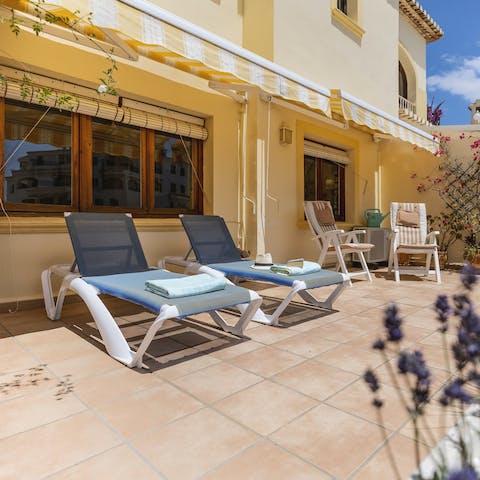 Soak up the Spanish sun from the private balcony