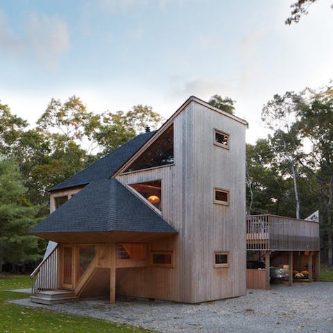 Sample the utterly unique design of this timber lodge