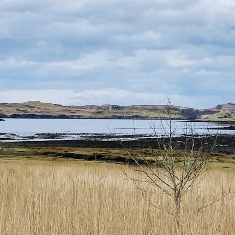 Stay in Edinbane, just a ten minute drive from Loch Dunvegan