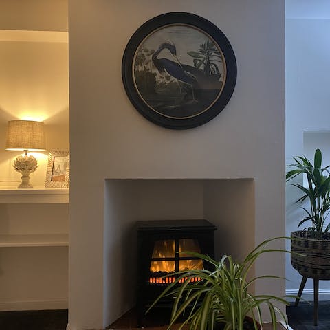 Snuggle in front of the fire after a country walk around Edinbane