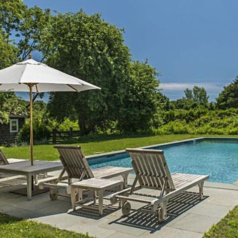 Spend lazy summer days by the outdoor pool