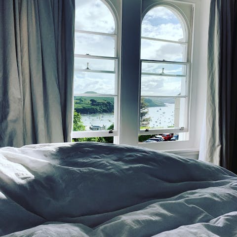 Wake up to breath-taking views of the English coast