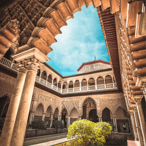 Marvel at the Hall of the Kings at the Royal Alcazar
