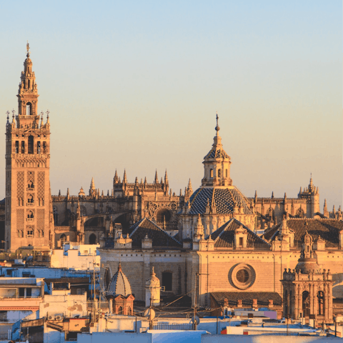 Visit Seville Cathedral, around twenty-five minutes away on foot