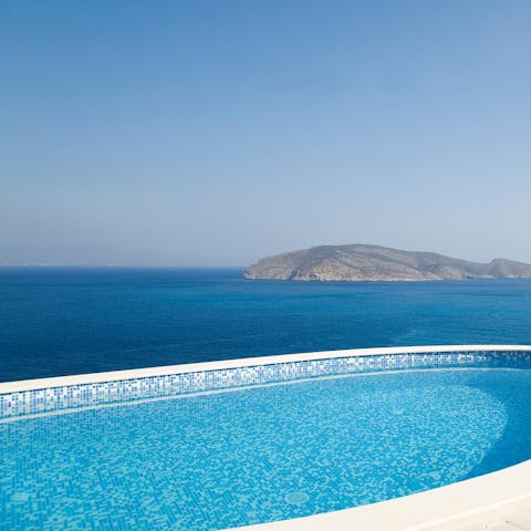 Take a refreshing dip in the pool when the temperature rises