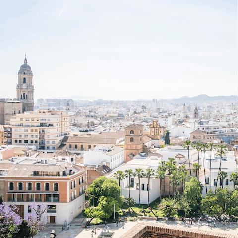 Hop in the car and drive into the historic centre of Malaga for some sightseeing