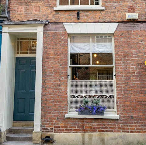 Arrive in style at the picture-perfect front door of this former jewellery shop