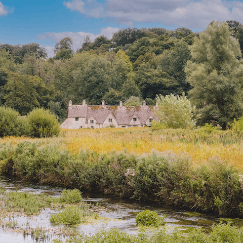 Stop off at Bibury as you explore The Cotswolds, only minutes away