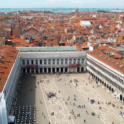 Sample the restaurants and  cafes around St. Mark's Square nearby