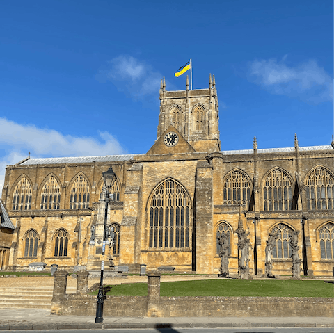 Explore the market town of Sherborne with its Abbey and two castles – only six miles away