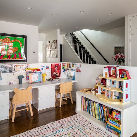 Keep the kids occupied with the array of toys, books and games