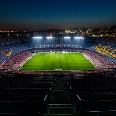 Catch a game at nearby Camp Nou – the atmosphere is electric