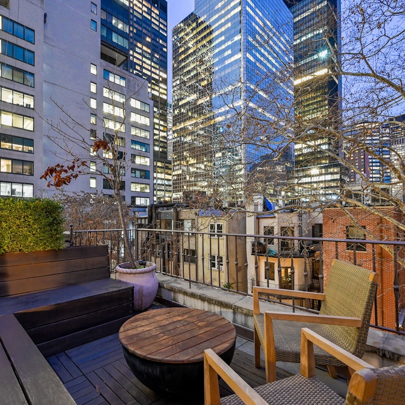 Soak up the sights and sounds of the city from the landscaped roof deck
