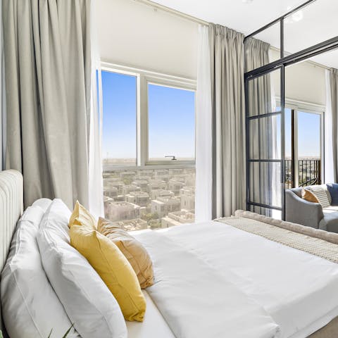 Wake up to stunning views and let the sun flow through the house