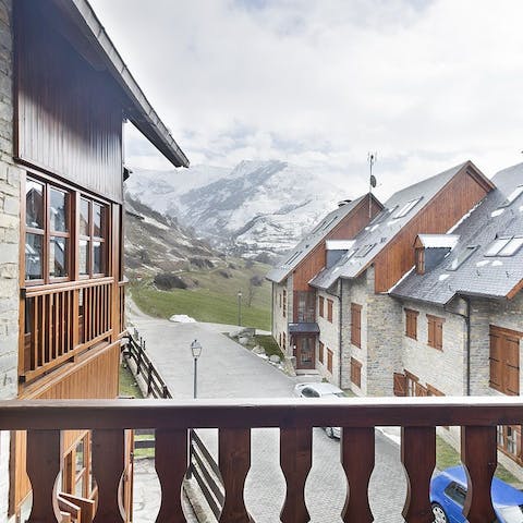 Soak up gorgeous mountain views from your private terrace