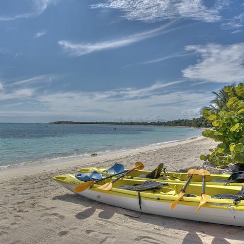 Go Kayaking on Soliman Bay