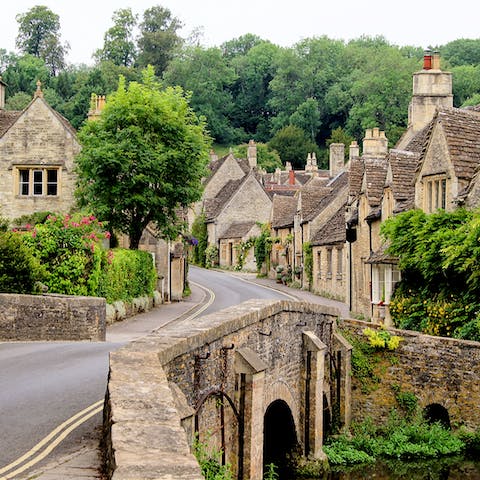 Soak up the natural beauty of the Cotswolds –⁠ starting in Bourton-on-the-Wold, just a seven-minute drive away 