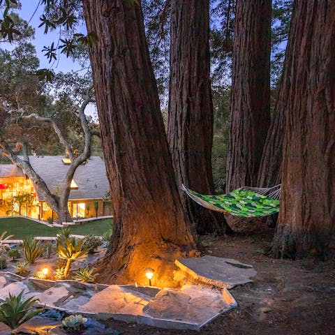 Slip away to the hammock whenever you need a peaceful moment to yourself